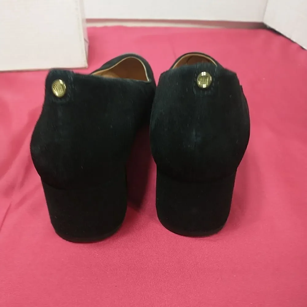 Cole Haan The Go-To Pump Women’s Size 9.5B Black Croc Leather / Suede Heels.
